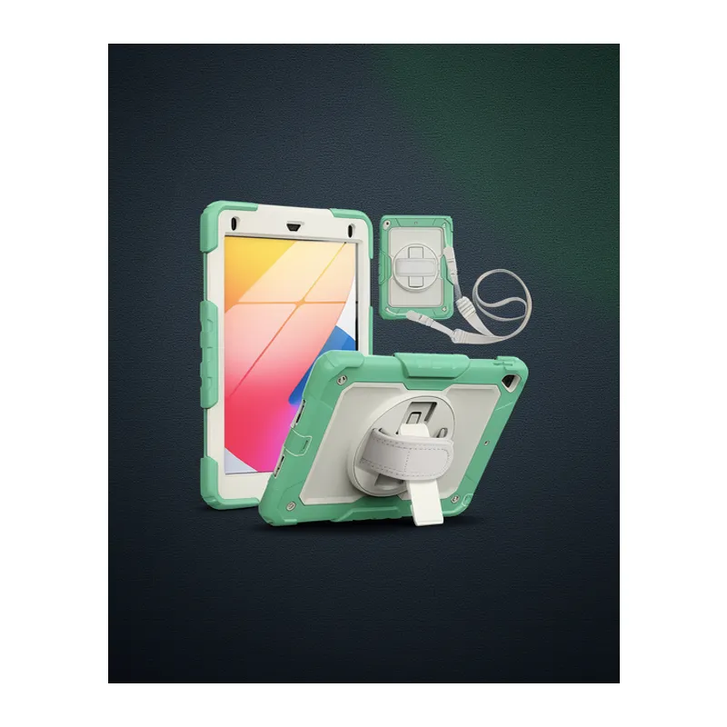 Apple İpad 5 Air 9.7 Kılıf Strap New Tablet Kapak - Yeşil
