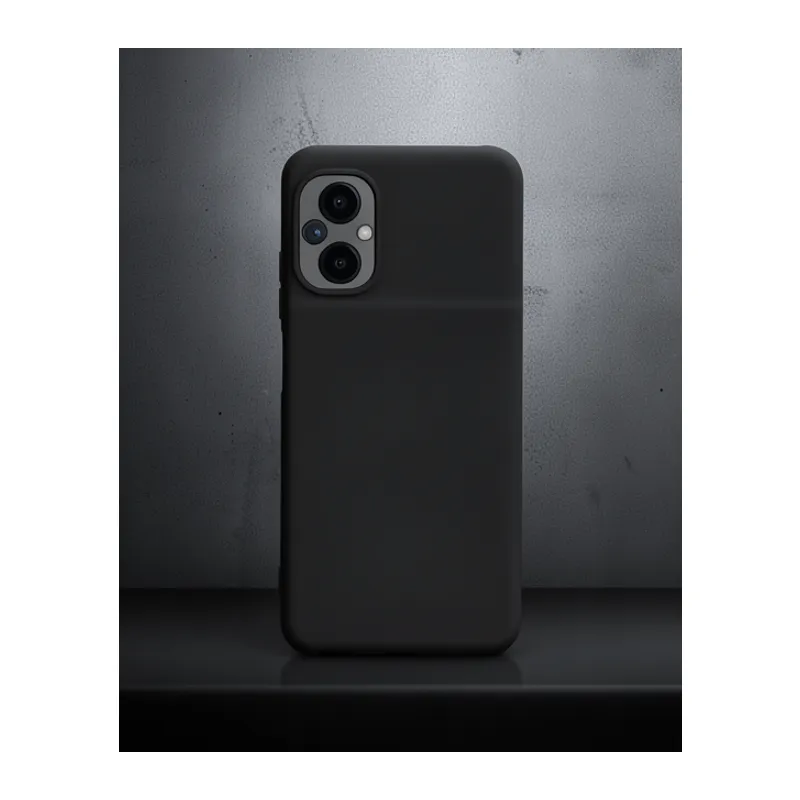 Xiaomi Poco M5 Kılıf Nano İçi Kadife Silikon - Siyah