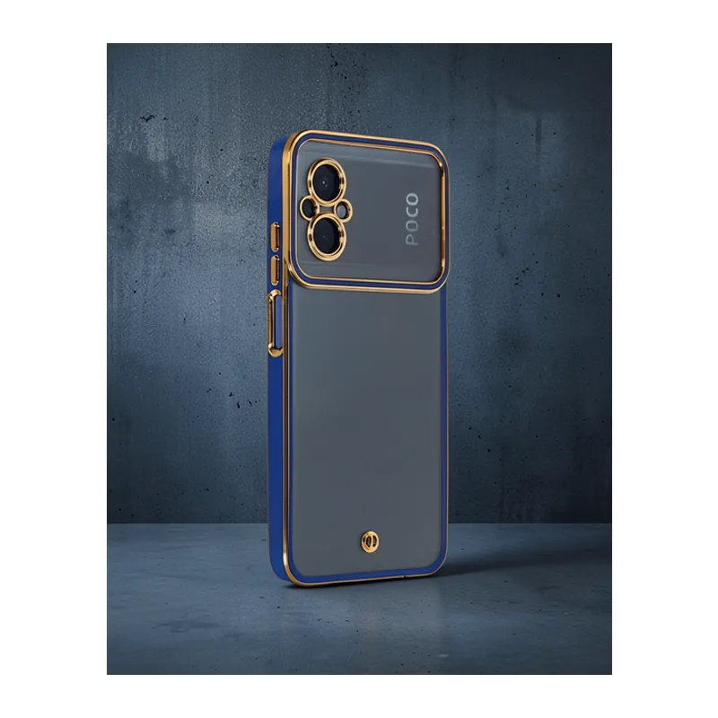 Xiaomi Poco M5 Kılıf Liva Lens Silikon - Mavi