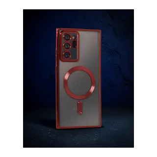 Samsung Galaxy Note 20 Ultra Kılıf Kross Magneticsafe Kapak - Kırmızı