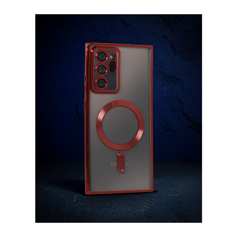 Samsung Galaxy Note 20 Ultra Kılıf Kross Magneticsafe Kapak - Kırmızı