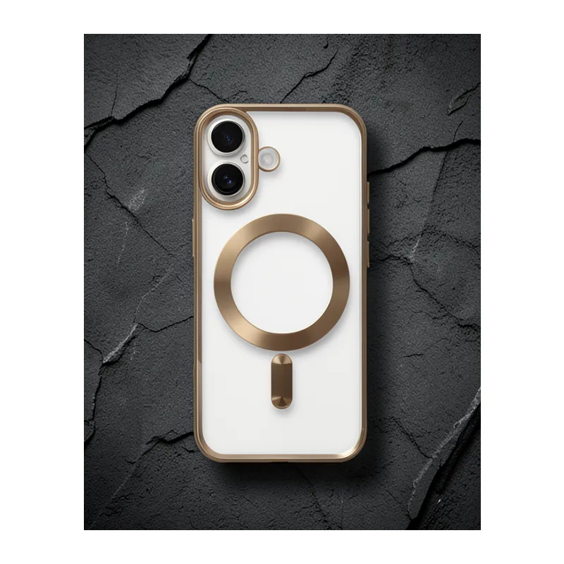 Apple İphone 16 Kılıf Kross Magneticsafe Kapak - Gold