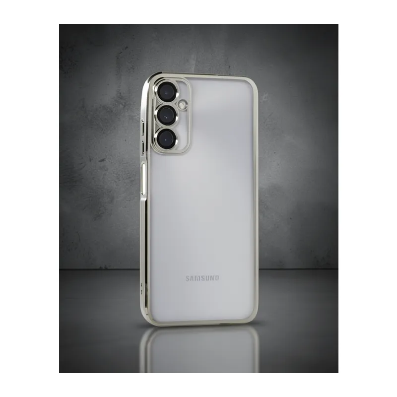 Samsung Galaxy A05s Kılıf Razer Lensli Silikon - Gümüş