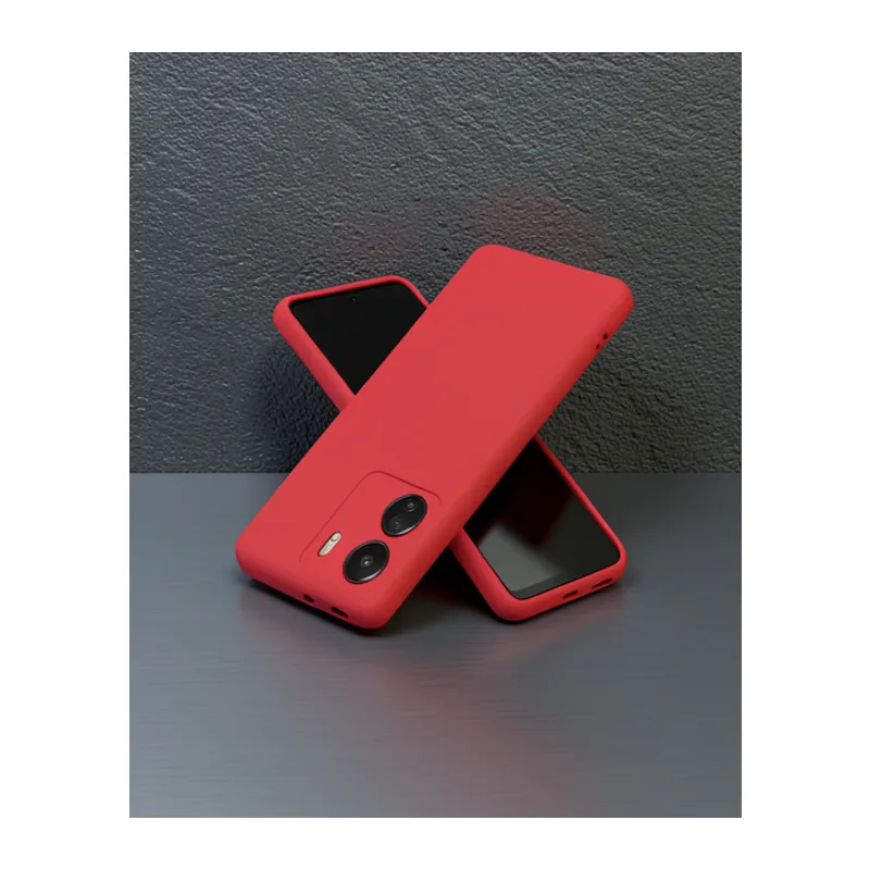 Xiaomi Redmi 13c Kılıf First Silikon - Kırmızı