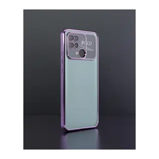Xiaomi Redmi 10c Kılıf Razer Lensli Silikon - Mor