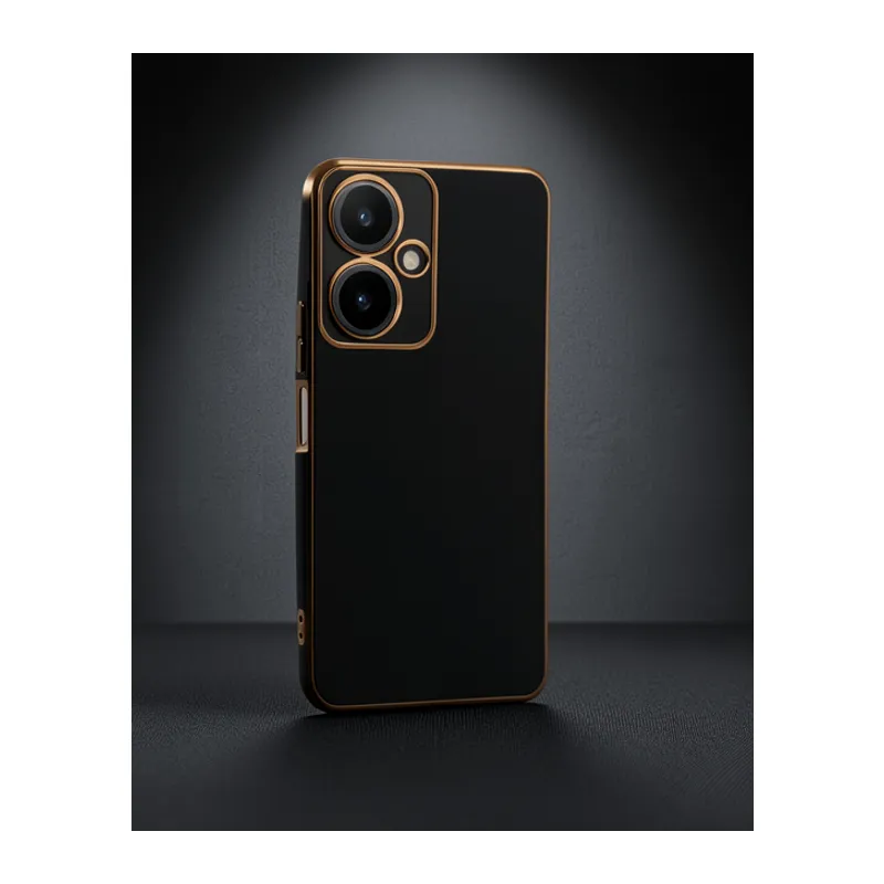 Vivo Y27 Kılıf Volet Silikon - Siyah