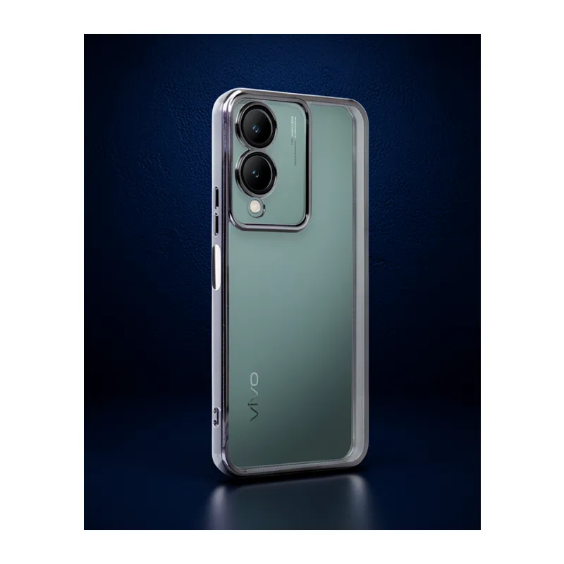 Vivo Y17s Kılıf Razer Lensli Silikon - Siyah