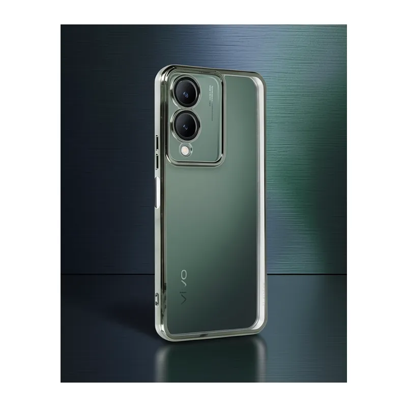 Vivo Y17s Kılıf Razer Lensli Silikon - Yeşil