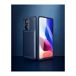 Xiaomi Poco M5 Kılıf Auto Focus Karbon Kapak - Lacivert