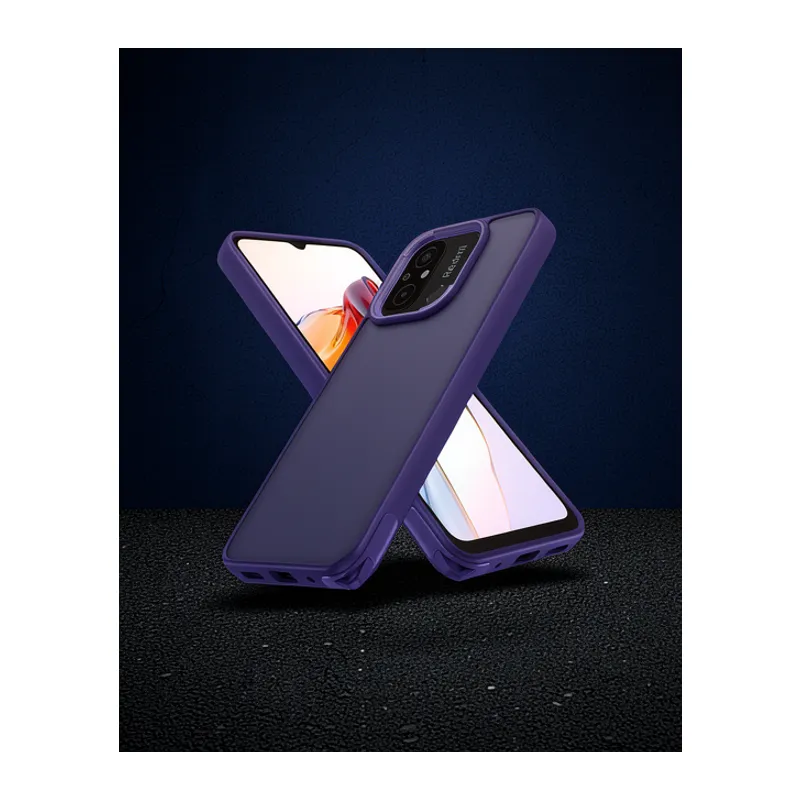 Xiaomi Redmi 12c Kılıf Elegant Kapak - Derin Mor