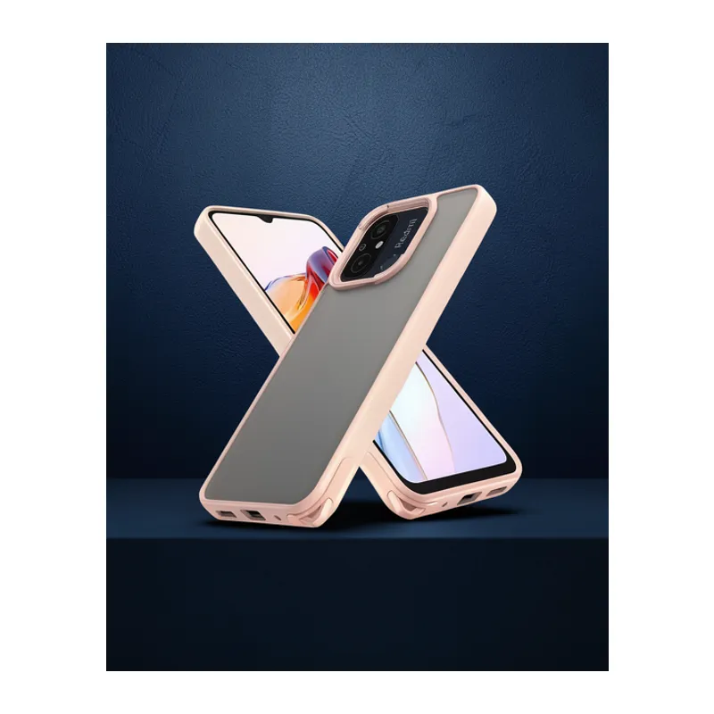 Xiaomi Redmi 12c Kılıf Elegant Kapak - Pudra