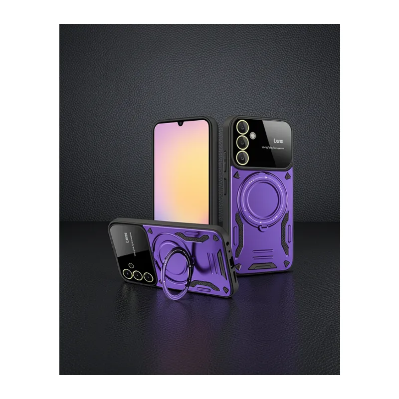 Samsung Galaxy A05s Kılıf Joy Lens Standlı Kapak - Mor