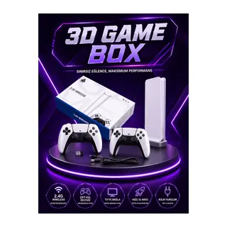20.000 Yüklü Oyunlu Kablosuz Retro Oyun Konsolu 4K Destekli