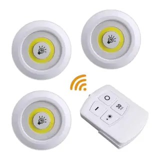 Led Lamba 3'lü Uzaktan Kumandalı Yapışkanlı