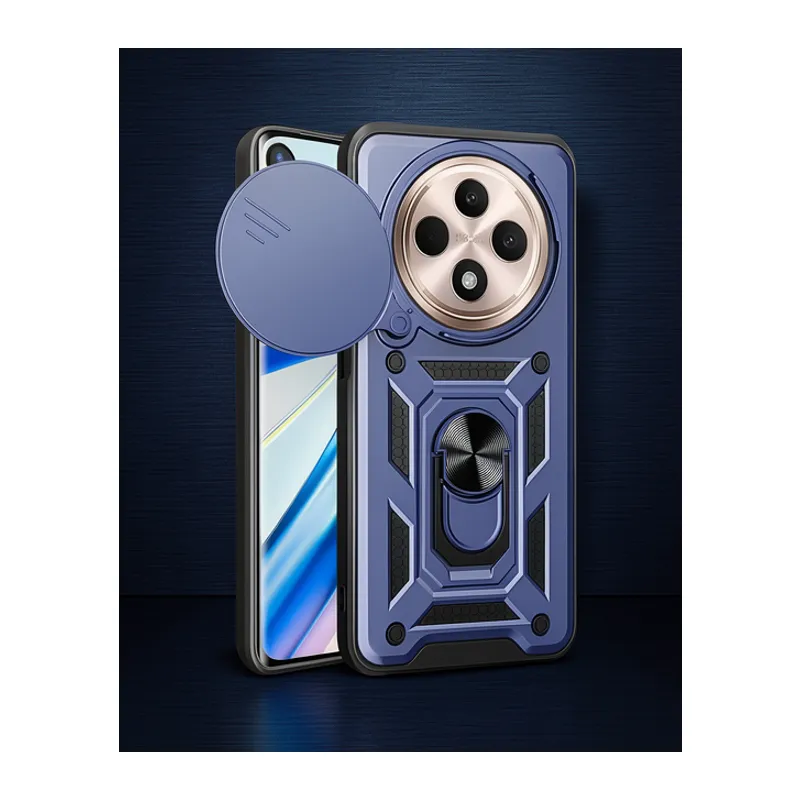 Xiaomi Redmi 14c Kılıf Pars Lens Yüzüklü Silikon - Lacivert