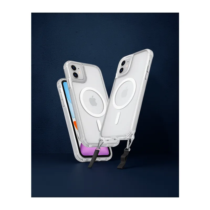 Apple İphone 11 Kılıf Enka Magsafe Silikon Kılıf - Şeffaf