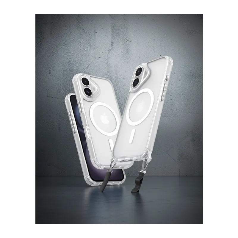 Apple İphone 16 Kılıf Enka Magsafe Silikon Kılıf - Şeffaf