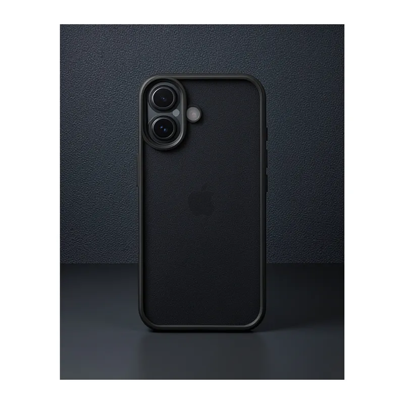 iPhone 16 Kılıf Razer Lensli Silikon - Siyah