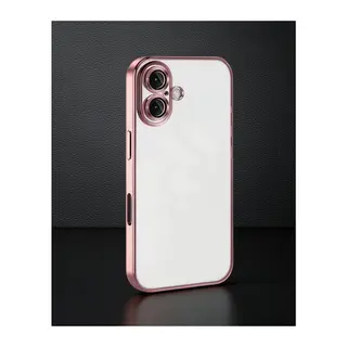 iPhone 16 Kılıf Razer Lensli Silikon - Pembe