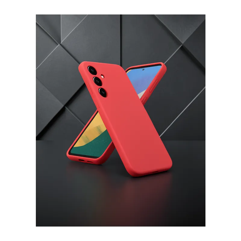Samsung Galaxy A36 Kılıf Nano İçi Kadife Silikon - Kırmızı
