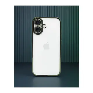 iPhone 16 Plus Kılıf Razer Lensli Silikon - Yeşil