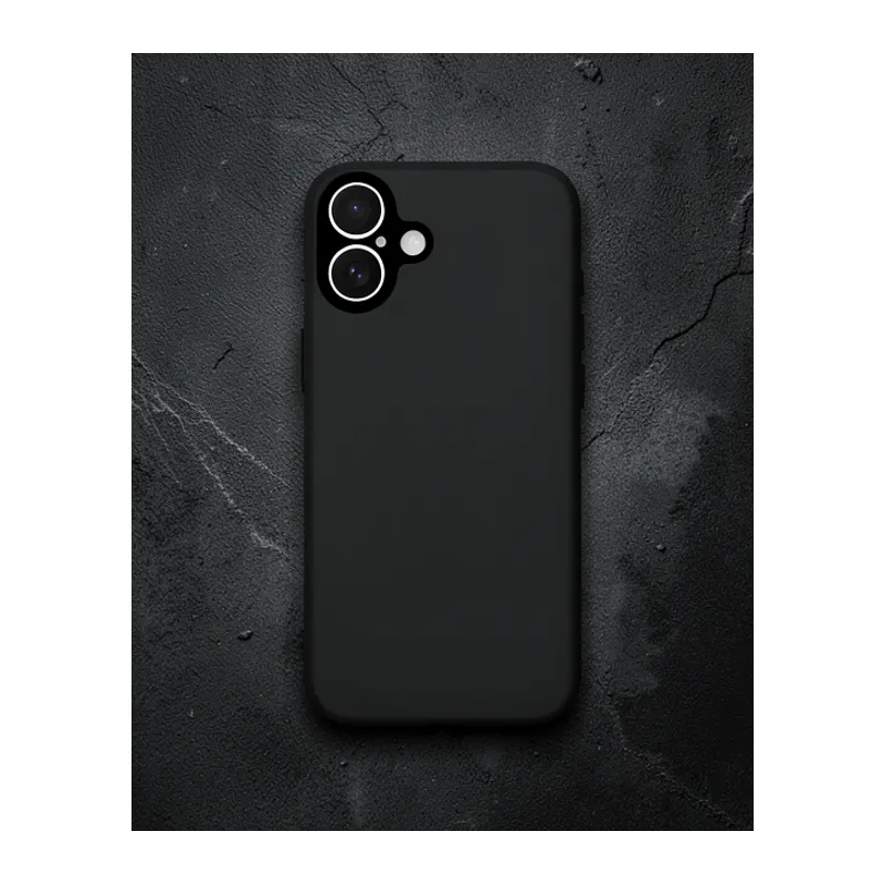 Apple İphone 16 Kılıf Montreal Silikon Kapak - Siyah