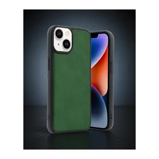 Apple İphone 15 Kılıf Aras Deri Kapak - Açık Yeşil