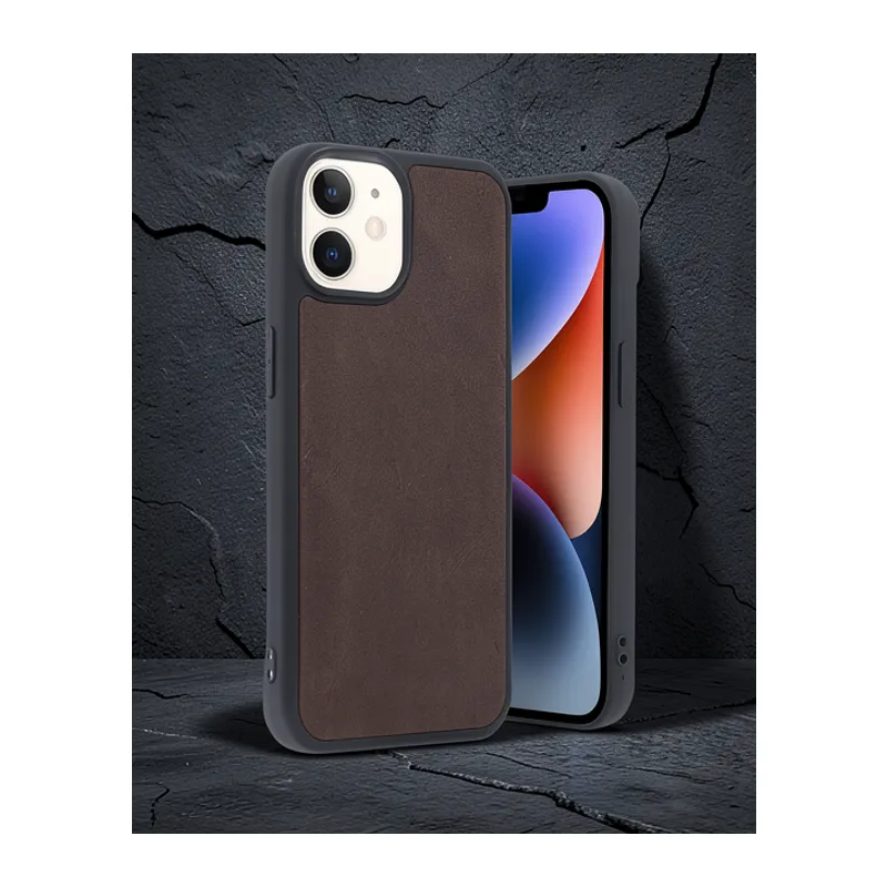 Apple İphone 11 Kılıf Aras Deri Kapak - Bordo