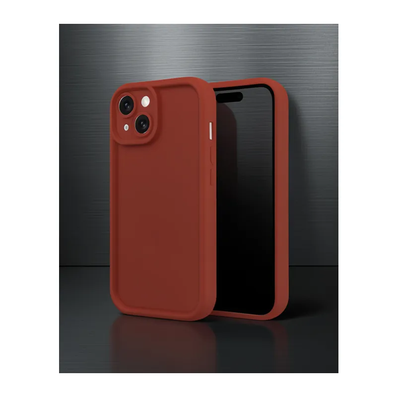 Apple İphone 14 Kılıf Viera Silikon - Bordo