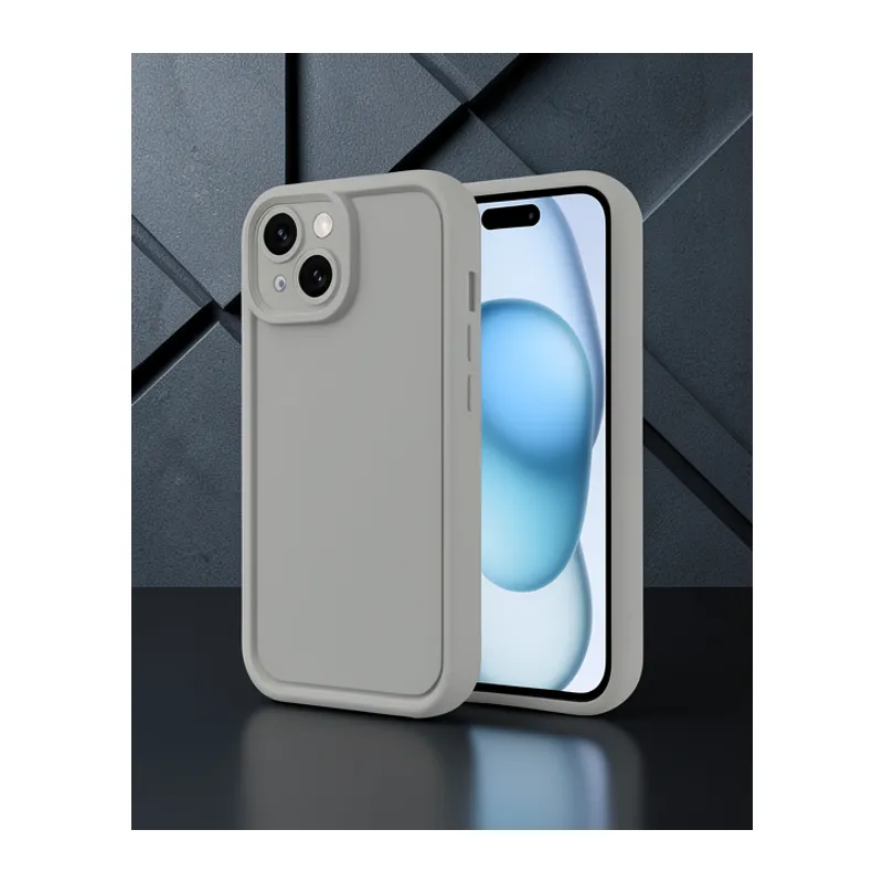 Apple İphone 14 Kılıf Viera Silikon - Krem