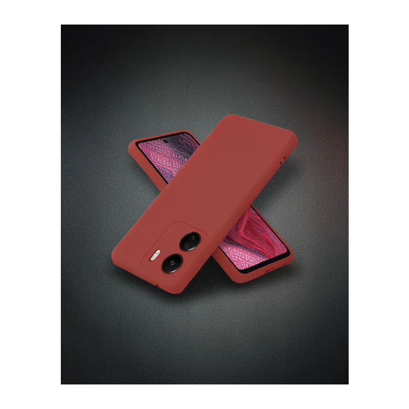 Xiaomi Redmi 13c Kılıf First Silikon - Bordo