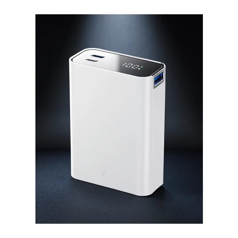 Pw501 20.000 Mah Dijital Göstergeli 2 Adet 45w Type-c Ve 22.5w Usb Çıkışlı Şarj Pd Hızlı Şarj Powerbank - Beyaz