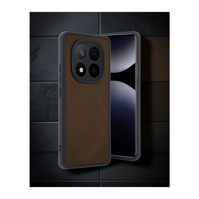 Xiaomi Redmi Note 14 Pro 4g Kılıf Aras Deri Kapak - Pudra