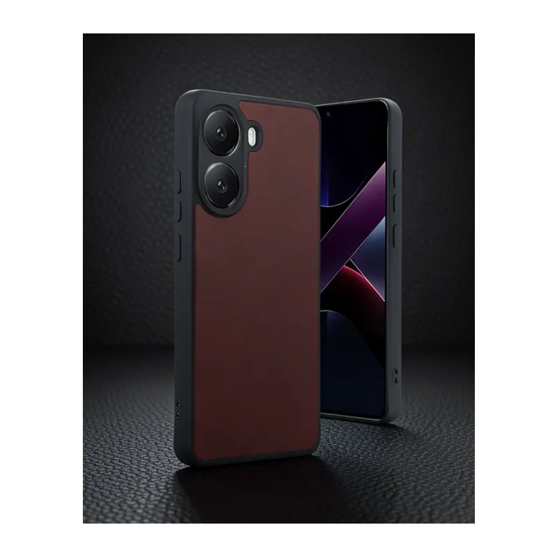 Xiaomi Poco X7 Pro Kılıf Aras Deri Kapak - Bordo