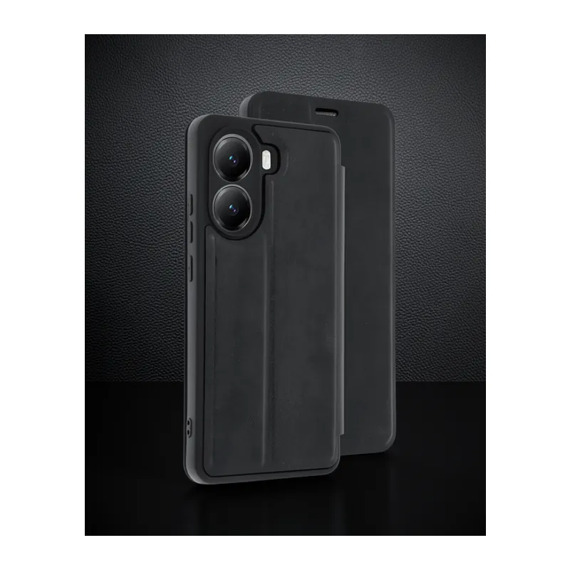 Xiaomi Poco X7 Pro Kılıf Flip Cover - Siyah