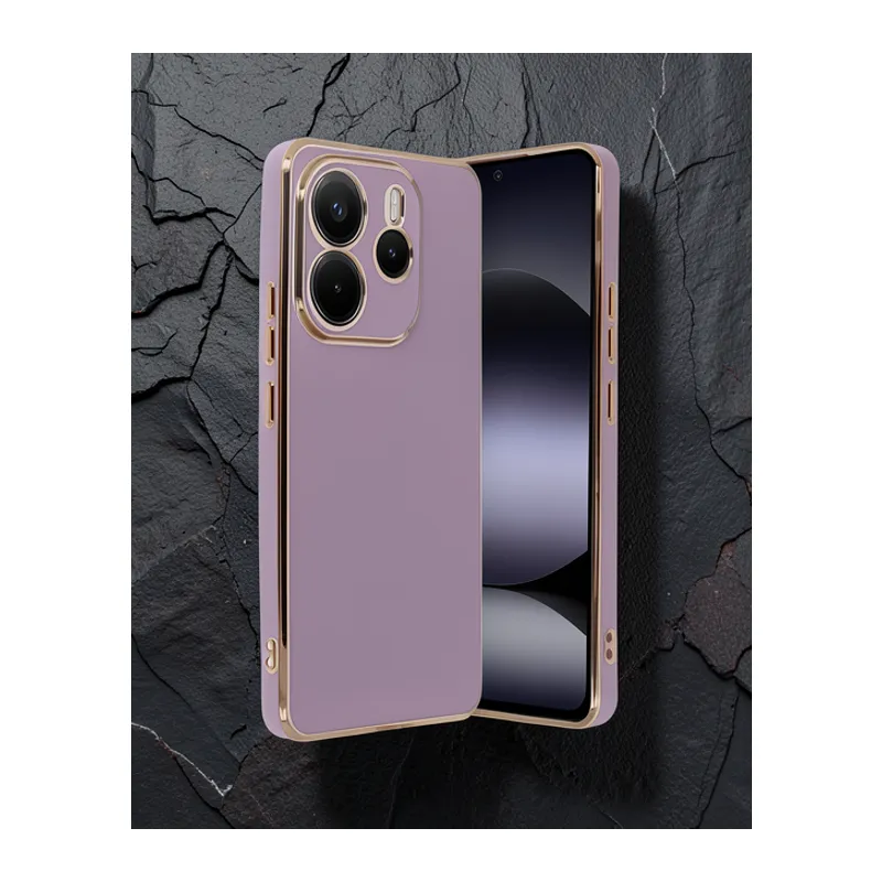 Xiaomi Redmi Note 14 4g Kılıf Volet Silikon - Mor