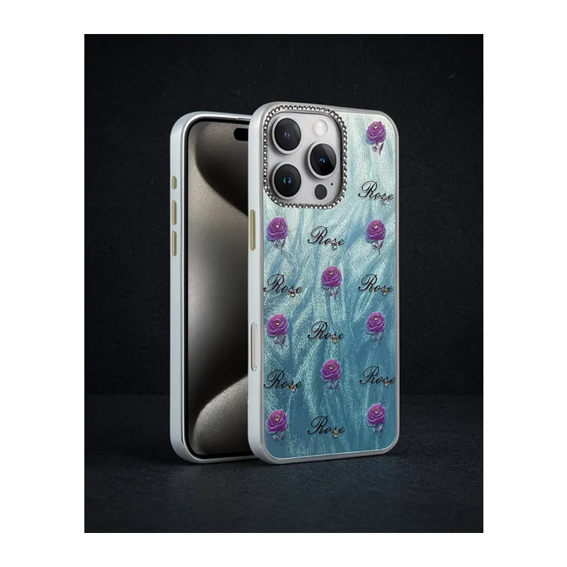Apple İphone 16 Pro Kılıf Blade Aynalı Desenli Kapak - Desen 9