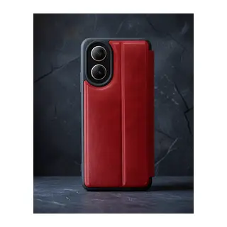 Oppo A38 Kılıf Flip Cover - Kırmızı