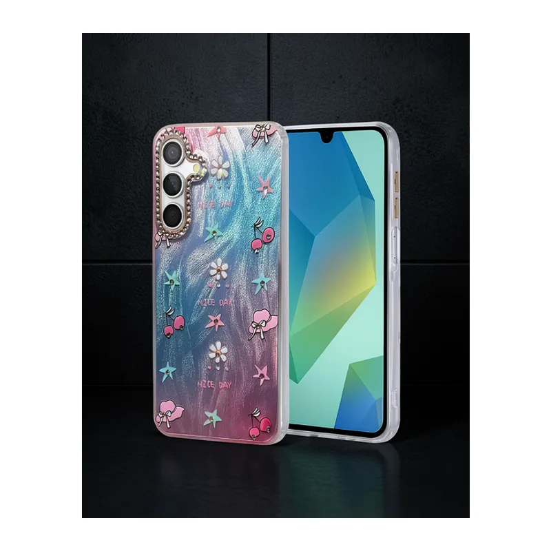 Samsung Galaxy A55 5g Kılıf Blade Aynalı Desenli Kapak - Desen 4