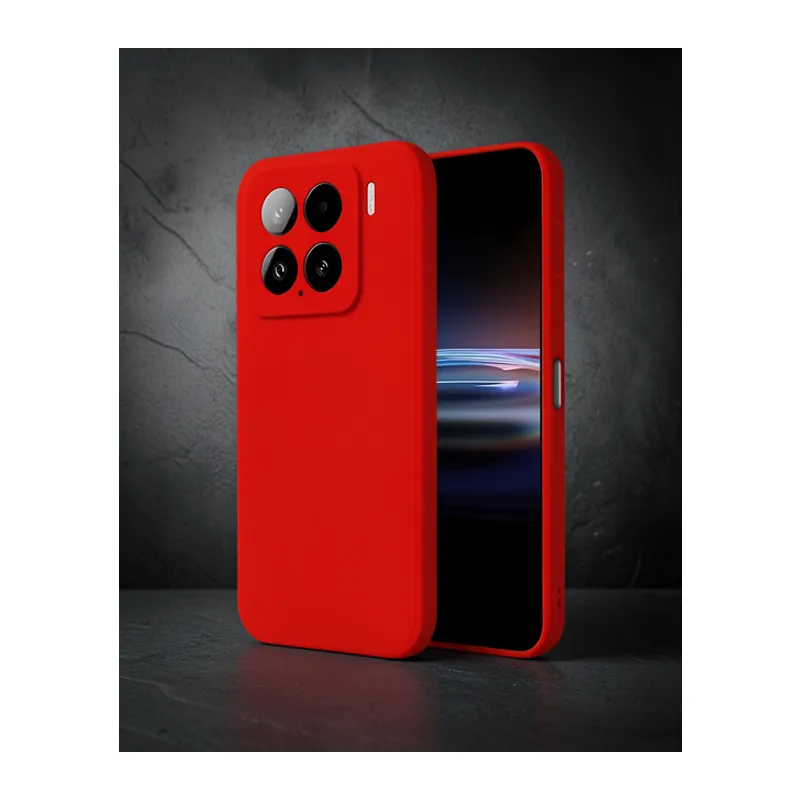 Xiaomi Mi 15 Kılıf Nano İçi Kadife Silikon - Kırmızı