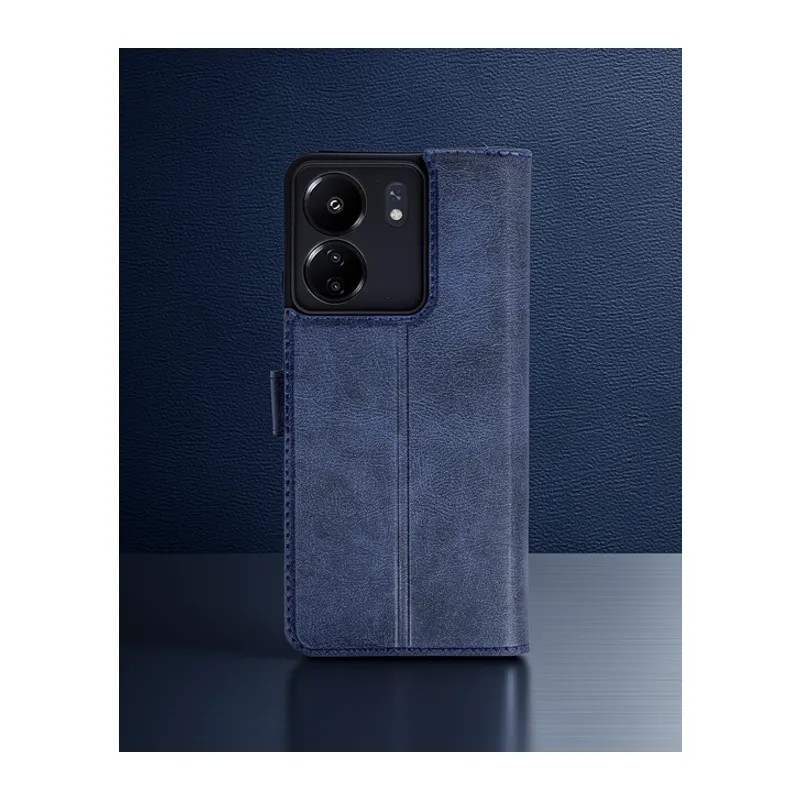 Xiaomi Redmi 13c Kılıf Trend S Plus Kapaklı Kılıf - Lacivert