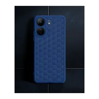 Xiaomi Redmi 13c Kılıf Petek Silikon Kapak - Lacivert
