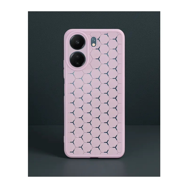 Xiaomi Redmi 13c Kılıf Petek Silikon Kapak - Lila