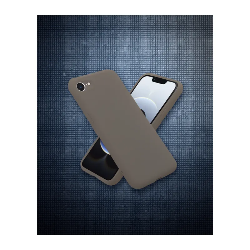 Apple İphone 16e Kılıf First Silikon - Kahverengi