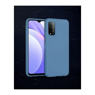 Xiaomi Redmi 9t Kılıf Nano İçi Kadife Silikon - Mavi