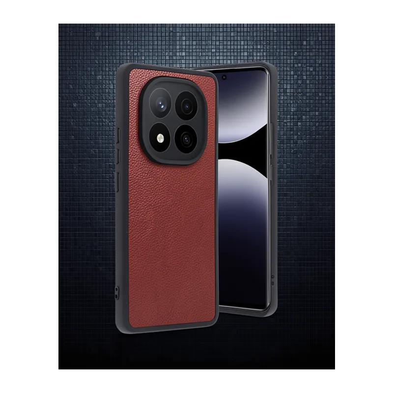 Xiaomi Redmi Note 14 Pro 5g Kılıf Aras Deri Kapak - Pudra