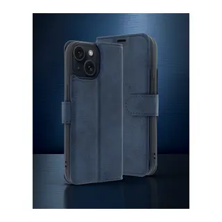 Apple İphone 15 Trend S Plus Kapaklı Kılıf - Lacivert