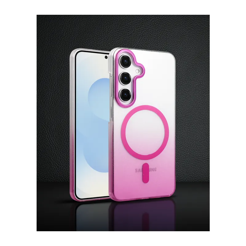 Samsung Galaxy S25 Glossy Magsafe Kapak - Mor