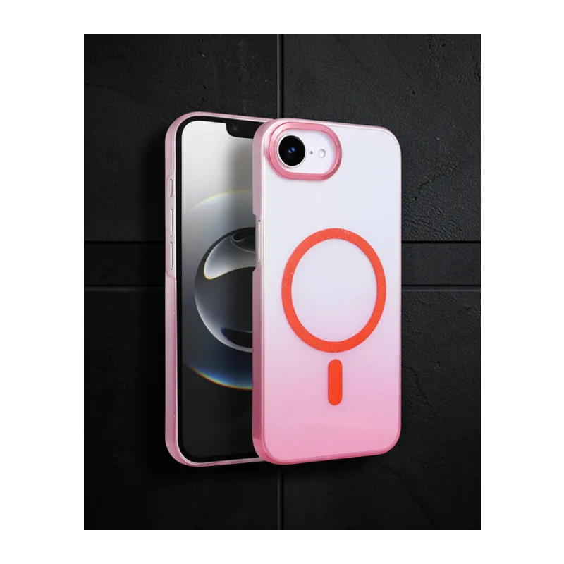 Apple İphone 16e Glossy Magsafe Kapak - Pembe
