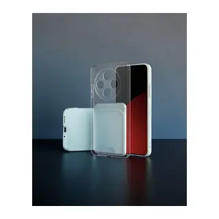 Xiaomi Redmi 14c Kılıf Kart Şeffaf Silikon - Şeffaf
